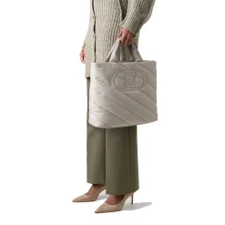 Shopping Bag a Mano LIU JO Better Trapuntata Glossy True Champagne