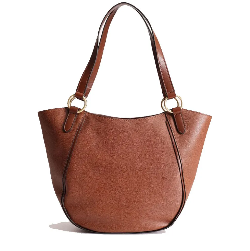 Shopping Bag Donna THE BRIDGE linea Domitilla in Pelle Marrone