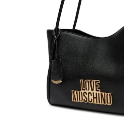 Shopping Bag LOVE MOSCHINO linea Cut Out Logo Nero