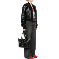 Shopping Bag LOVE MOSCHINO linea Geometric Quilted Trapuntato Nero