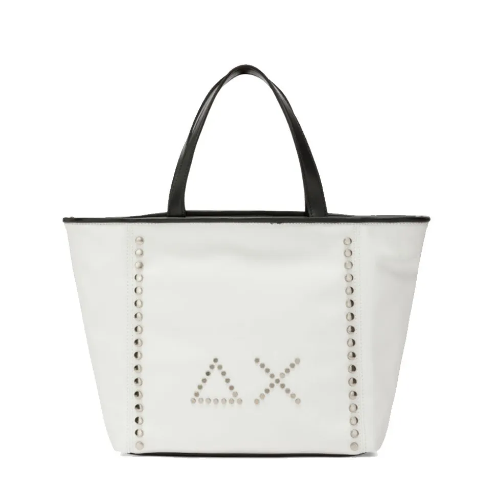 Shopping Bag Small SUN68 linea Jacqueline Studs Bianca