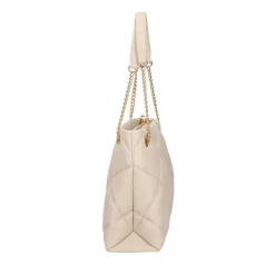 Shopping Bag Trapuntata LOVE MOSCHINO linea Embossed Avorio