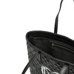 Shopping Bag Trapuntata LOVE MOSCHINO linea Logo Quilt Nero