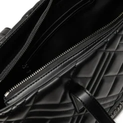 Shopping Bag Trapuntata LOVE MOSCHINO linea Quilted colore Nero con Logo Canna di Fucile JC4373