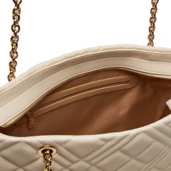 Shopping Bag Trapuntata LOVE MOSCHINO linea Quilted colore Avorio