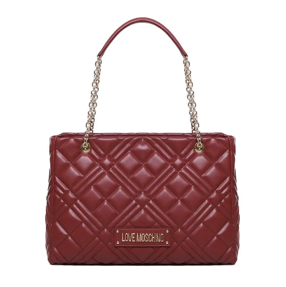 Shopping Bag Trapuntata LOVE MOSCHINO linea Quilted Bordeaux