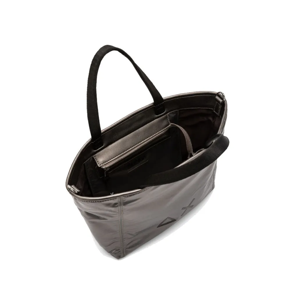Shopping Bag XS SUN68 linea Jacqueline Laminated Argento