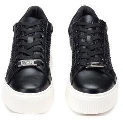 Sneakers Donna CULT Perry 4237 in Pelle Intrecciata Colore Nero