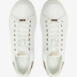 Sneakers Donna GUESS in Pelle Colore White - Gold Linea Elbina
