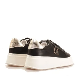 Sneakers PATRIZIA PEPE Girl linea Fly Sneakers in Pelle Nera