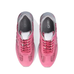 Sneakers Platform Donna LIU JO Dreamy 02 in Suede e Tweed Rosa