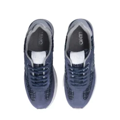 Sneakers Platform Donna LIU JO Dreamy 02 in Suede e Tweed Blu