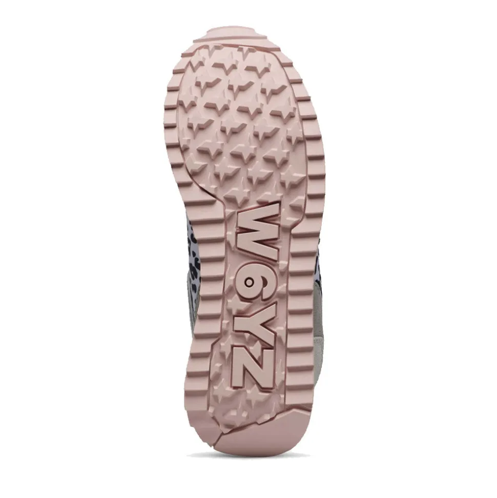 Sneakers Platform Donna W6YZ Deva-W. in Tessuto Tecnico e Suede Beige White e Black