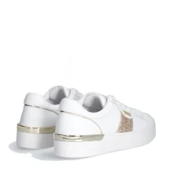 Sneakers Platform LIU JO Silvia 906 Bianche con Inserto Glitter Oro
