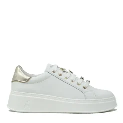 Sneakers Platform PATRIZIA PEPE Girl linea Flycharms in Pelle Bianca