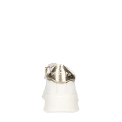 Sneakers Platform PATRIZIA PEPE Girl linea Flycharms in Pelle Bianca