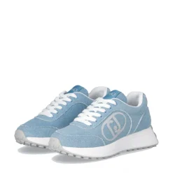 Sneakers Running Donna LIU JO Lolo 18 in Denim con Logo Glitter