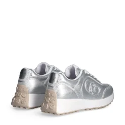 Sneakers Running Donna LIU JO Lolo 18 in Tessuto Metallizzato Silver