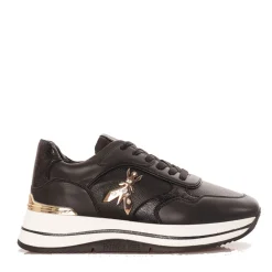 Sneakers Running PATRIZIA PEPE Girl linea Fly colore Nero e Platino