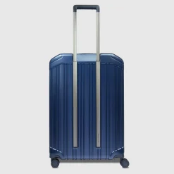 Trolley medio 69cm PIQUADRO Espandibile Rigido 4 Ruote Blu BV6393PQL