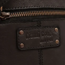 Zaino Donna GIANNI CONTI in Pelle Liscia Nera