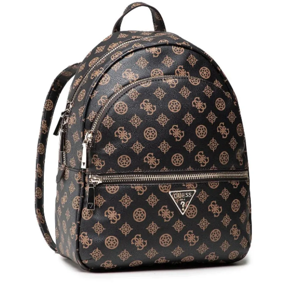 Zaino Donna GUESS Linea Manhattan Colore Mocha Logo Misura Grande