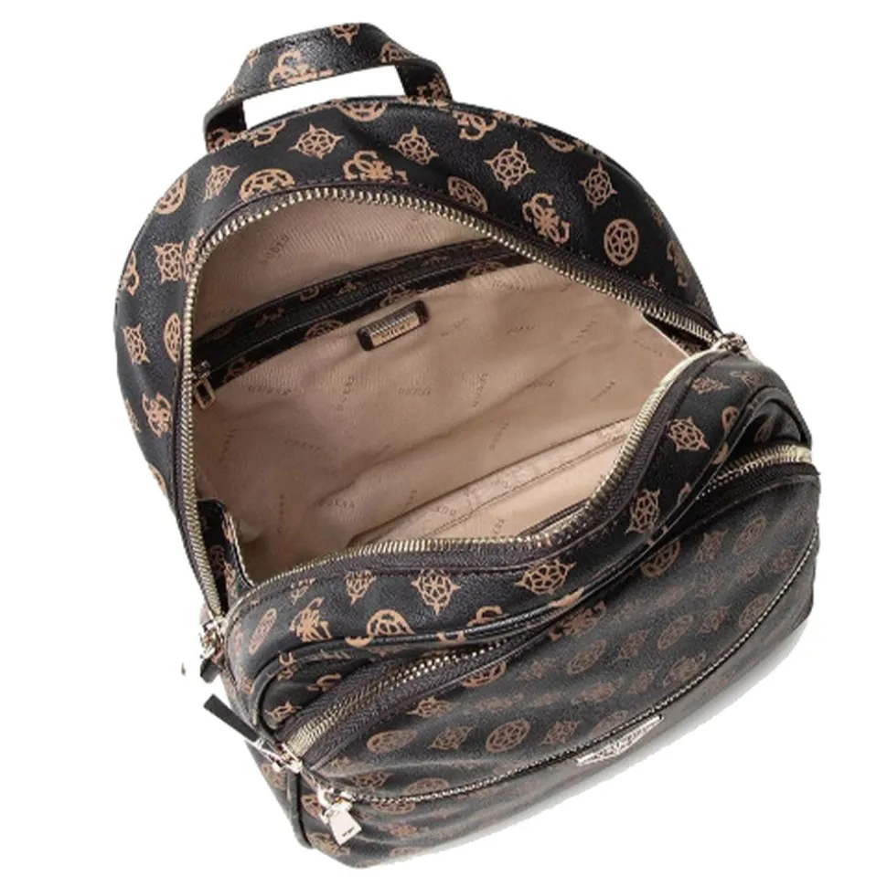Zaino Donna GUESS Linea Manhattan Colore Mocha Logo Misura Grande