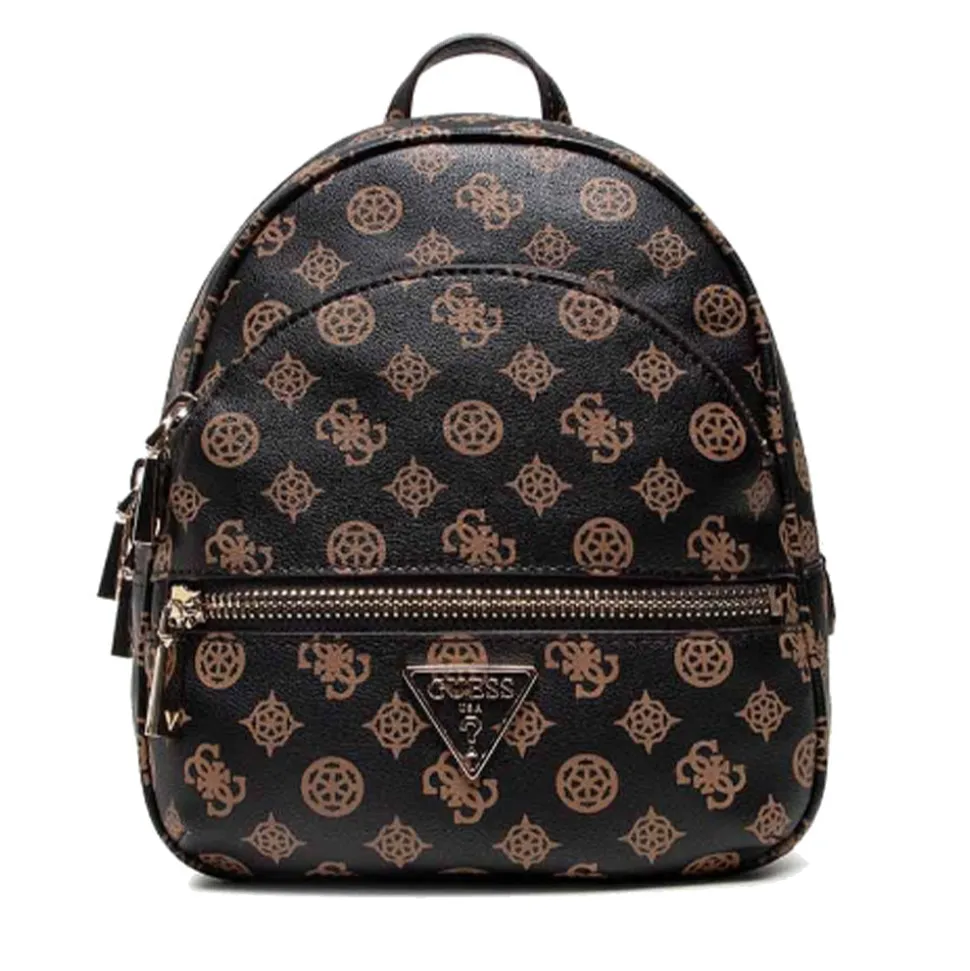 Zaino Donna GUESS Linea Manhattan Colore Mocha Logo Misura Piccola