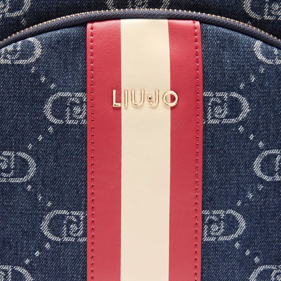 Zaino Donna LIU JO in Denim Jacquard colore Blue Denim