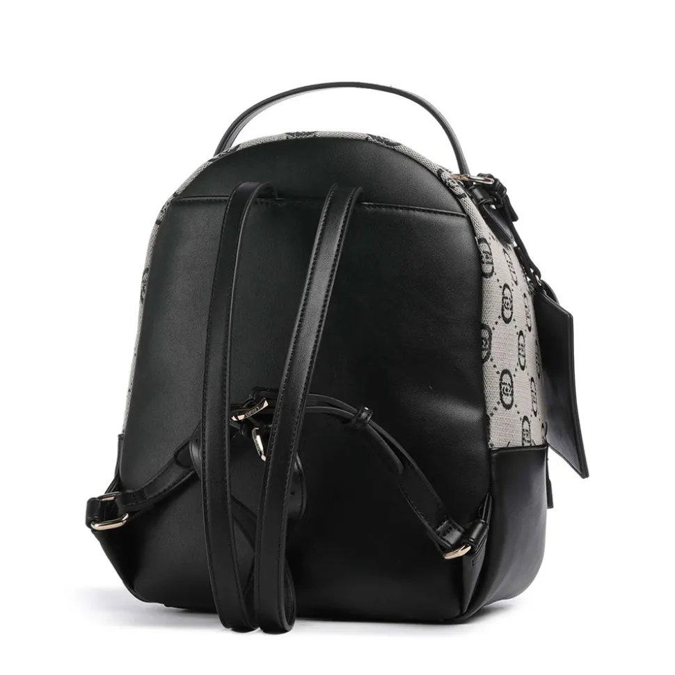 Zaino Donna LIU JO in Tessuto Jacquard Nero