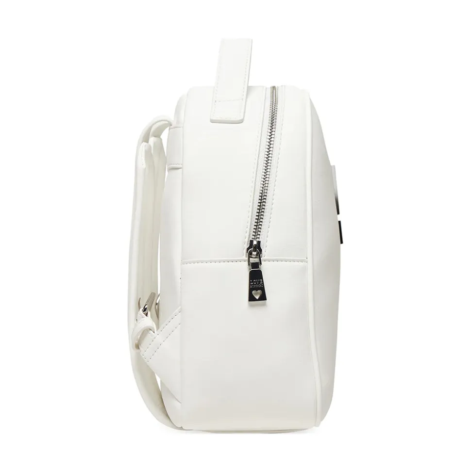 Zaino Donna LOVE MOSCHINO Bianco con Logo Lettering Sfumato