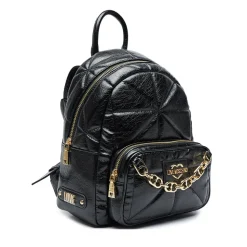 Zaino Donna LOVE MOSCHINO linea Geometric Quilted Trapuntato Nero