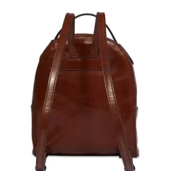 Zaino Donna Medio THE BRIDGE linea Elettra in Pelle Marrone