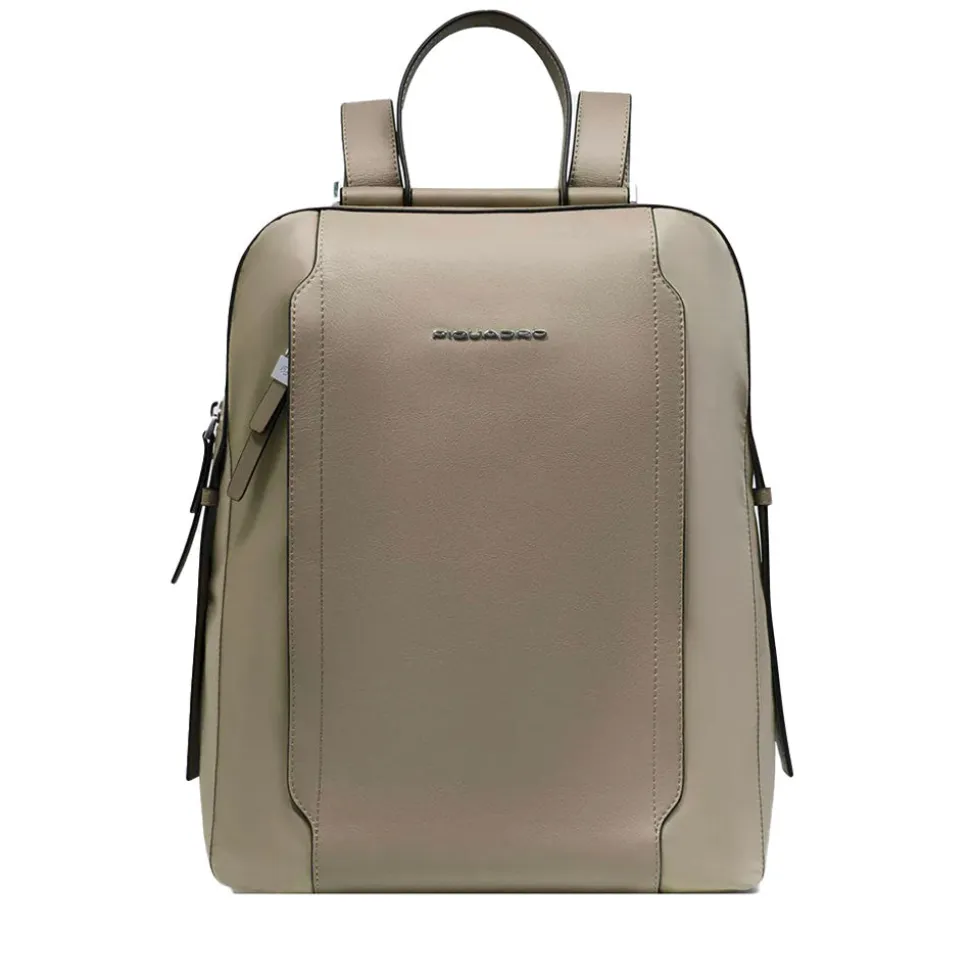 Zaino Donna PIQUADRO Porta Computer in Pelle Beige Linea Circle - CA4576W92T