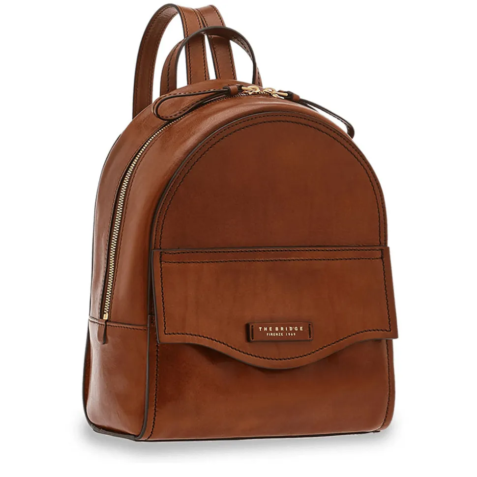 Zaino Donna THE BRIDGE in Pelle Marrone linea Angela