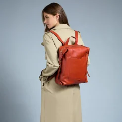 Zaino Donna THE BRIDGE linea Gemma in Pelle color Burro
