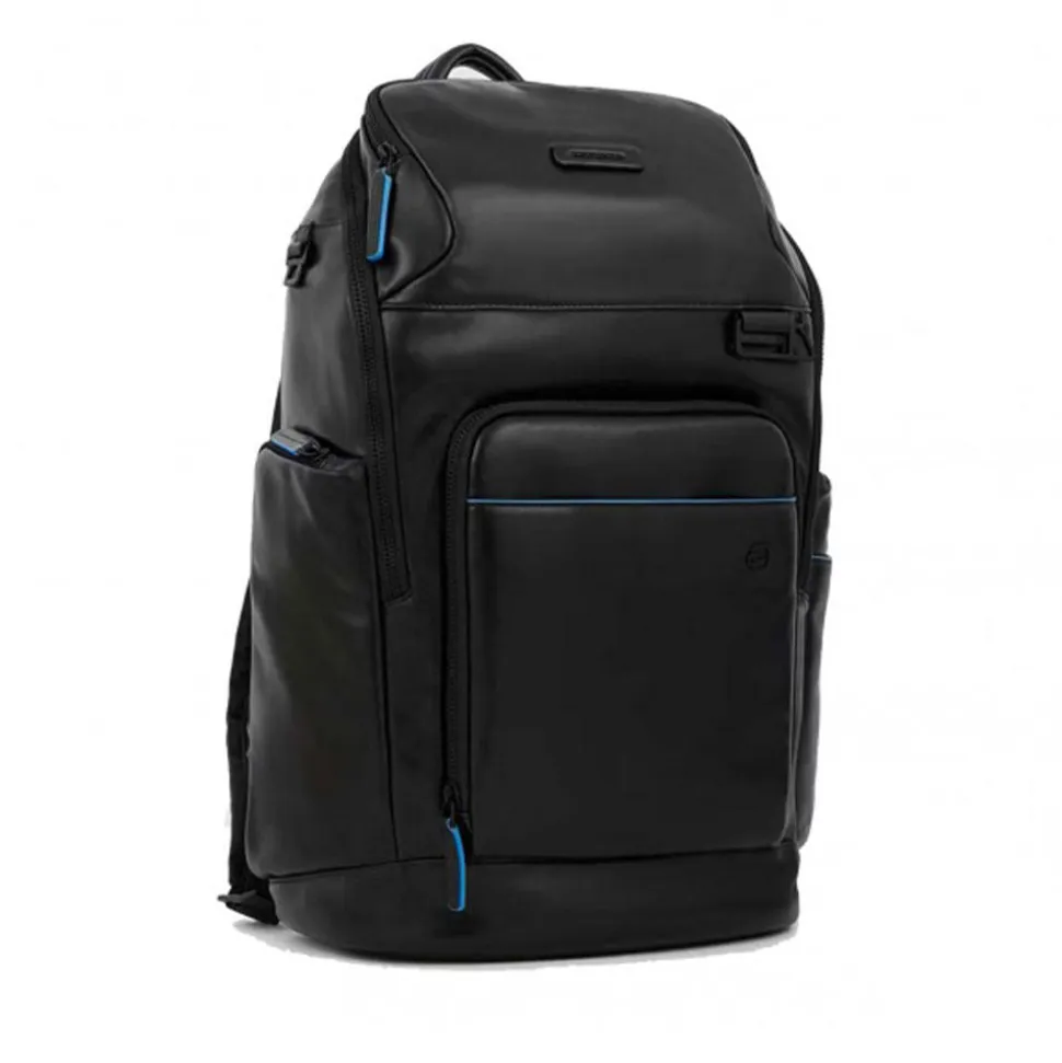 Zaino PIQUADRO Porta Pc 14" e IPad In Pelle Blu Linea B2V - CA5941B2V