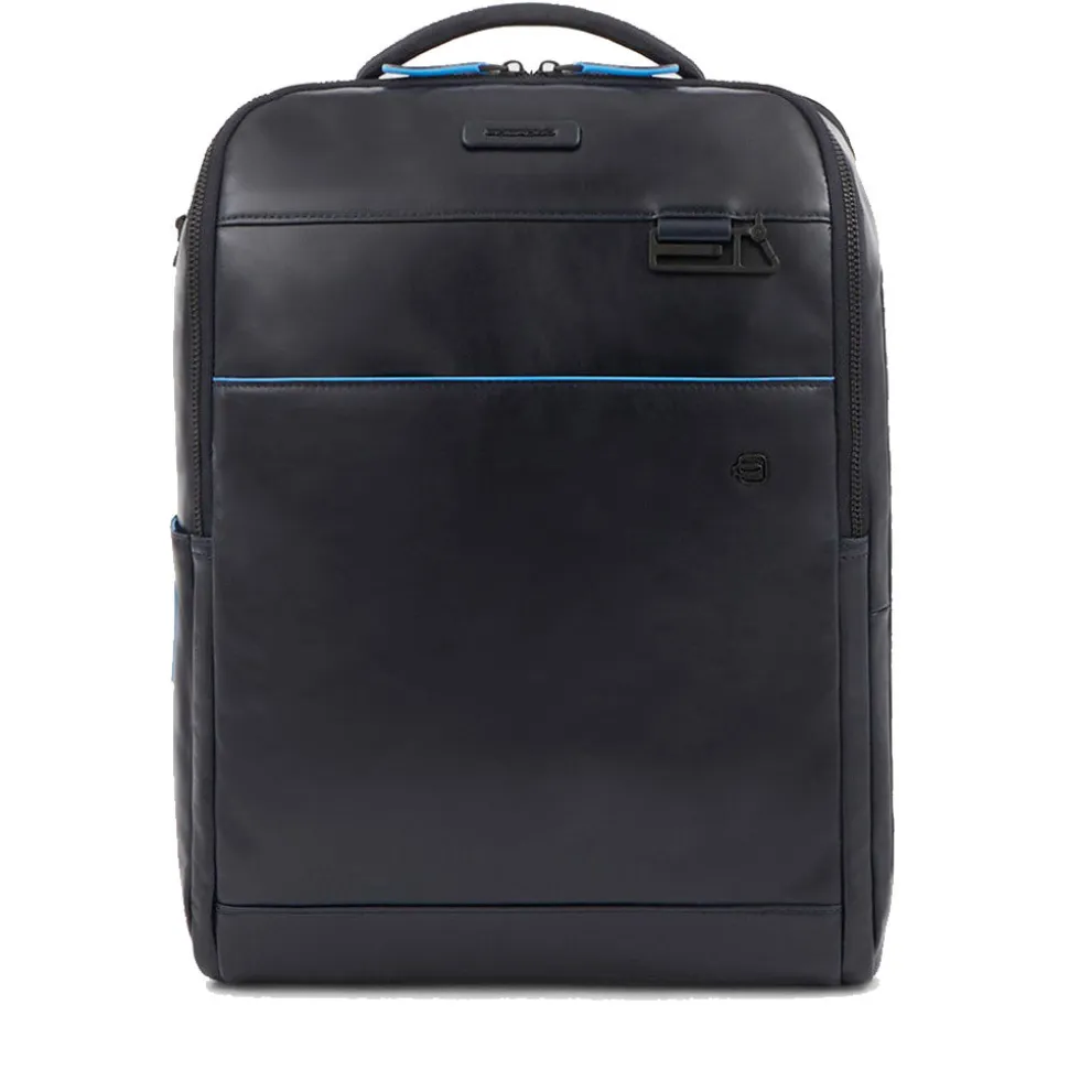 Zaino PIQUADRO porta PC 15,6" e porta iPad® Linea Blue Square in Pelle Blu - CA4818B2V