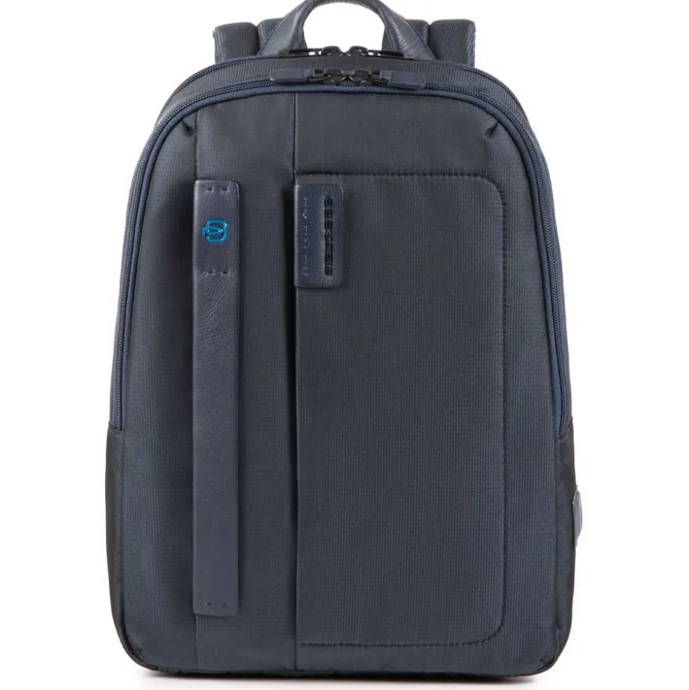 Zaino PIQUADRO Porta Pc 14" e Tablet - CA3869P16 in Tessuto Colore Chevron - Blu