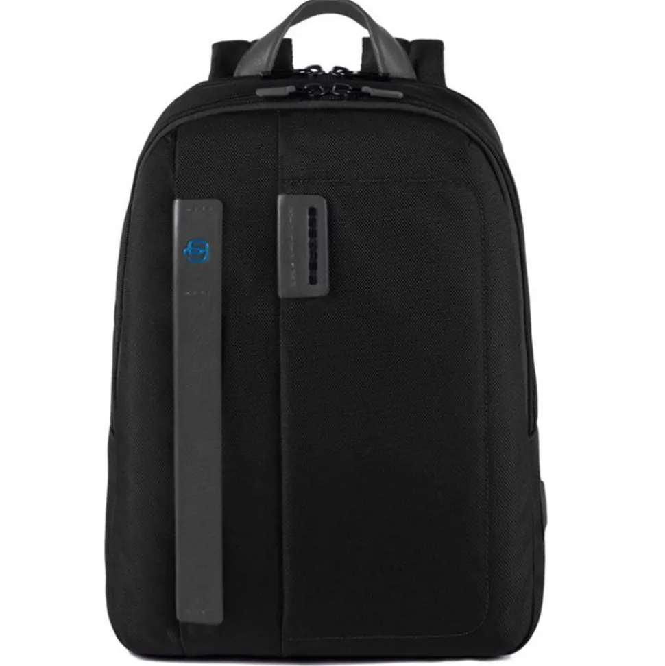 Zaino PIQUADRO Porta Pc 14" e Tablet - CA3869P16 in Tessuto Chevron Nero con dispositivo CONNEQU