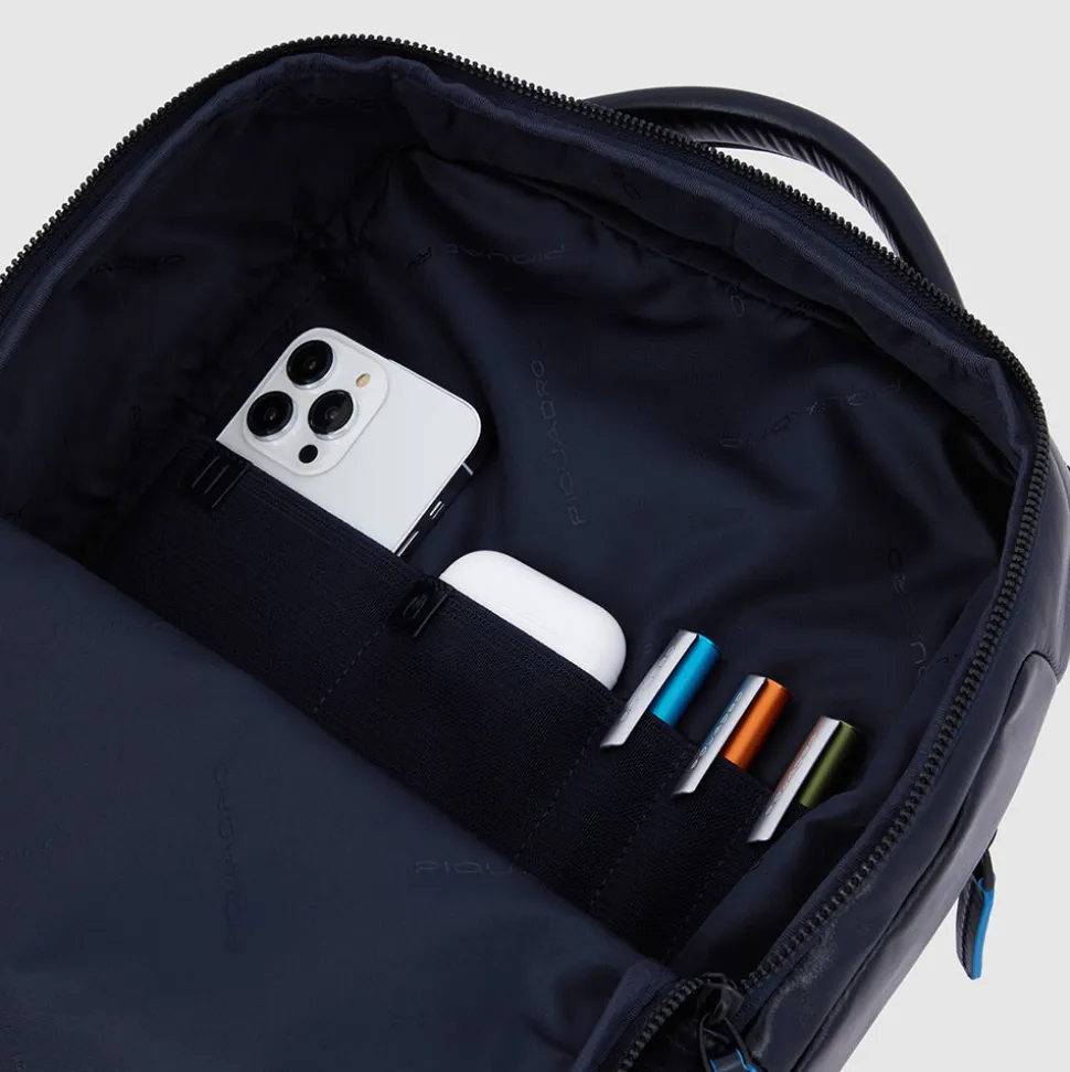 Zaino PIQUADRO porta Pc 14" in Pelle Blu - CA6289B2V